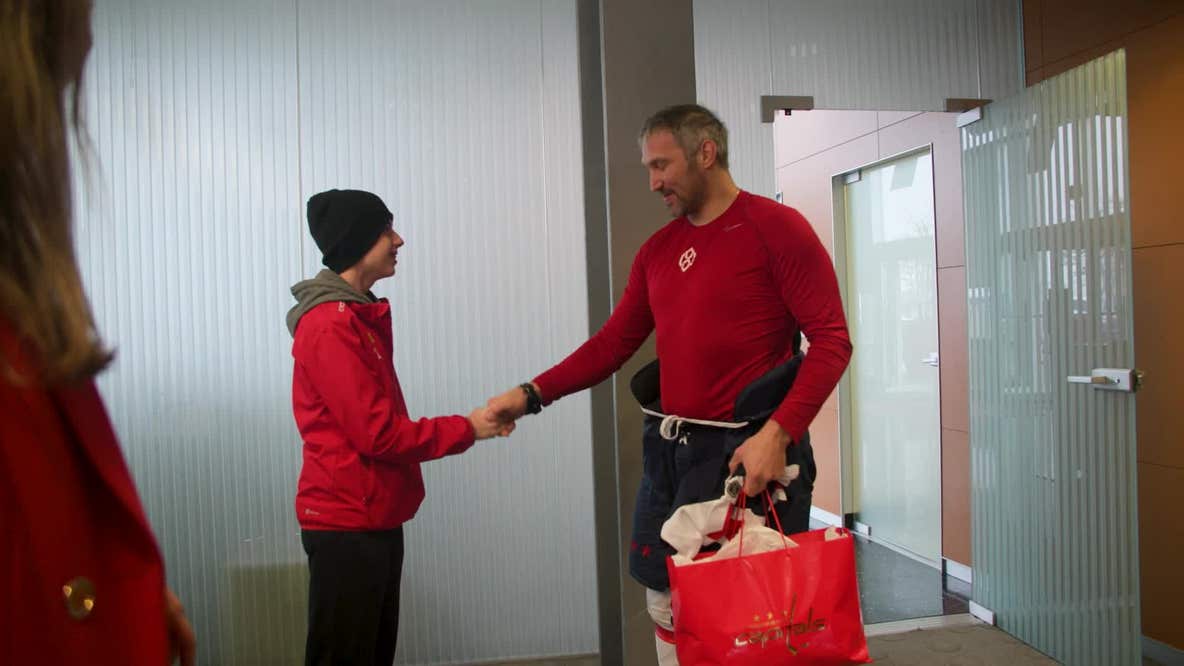Capitals grant the wish of 14-year-old in remission from leukemia