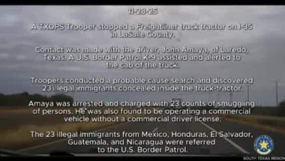 DPS Finds 23 Illegal Immigrants Stuffed Inside Truck Cab in La Salle Co.