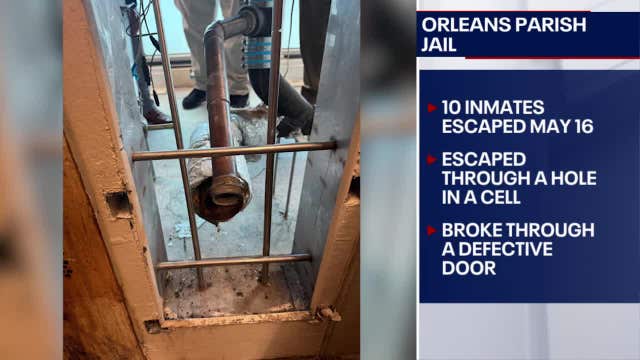 10 inmates escape New Orleans jail; manhunt and investigation underway