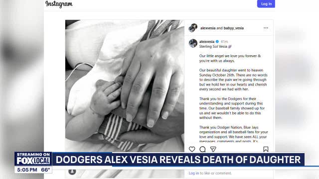 Dodgers' Alex Vesia, wife share devastating update about their family