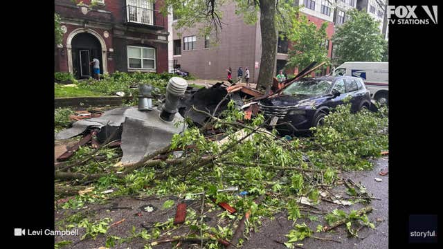 Suspected tornado causes major damage in St. Louis, Missouri