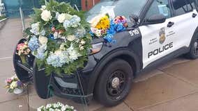 Growing memorial for slain MPD Officer Jamal Mitchell