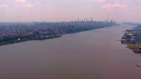 Cruising down the Hudson River