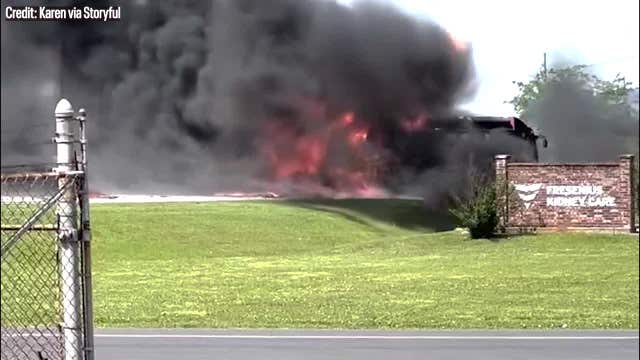 Watch: 'Call on Jesus' bus explodes in ball of flames