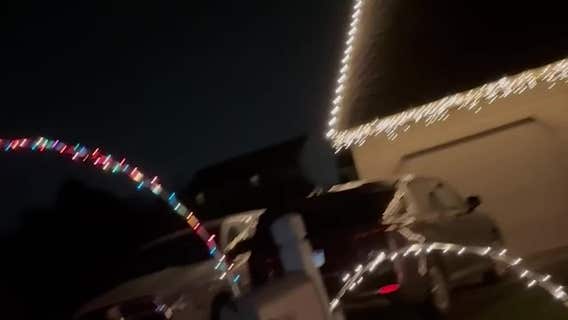 Watch these kids have the best reaction to dad's Christmas lights
