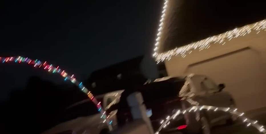 Watch these kids have the best reaction to dad's Christmas lights