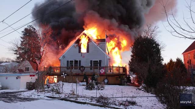 Watch: Fireworks, exploding propane tanks destroy multiple homes in Massachusetts