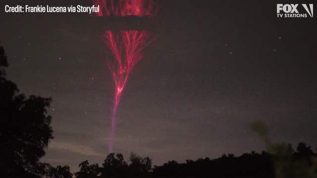 Watch: Rare 'upside-down lightning' spotted in Puerto Rico