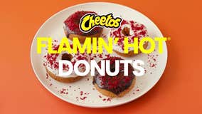 Make Flamin' Hot Doughnuts with Cheetos Duster