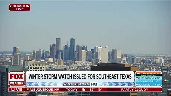 Winter Storm watches: Rare snow, ice forecast from Texas to Florida