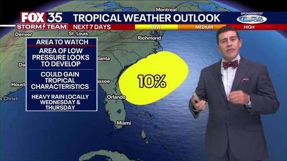 NHC tracking first potential tropical system of 2025 off Florida's eastern coast