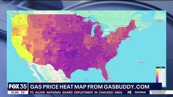 Gas prices going down as demand cools off