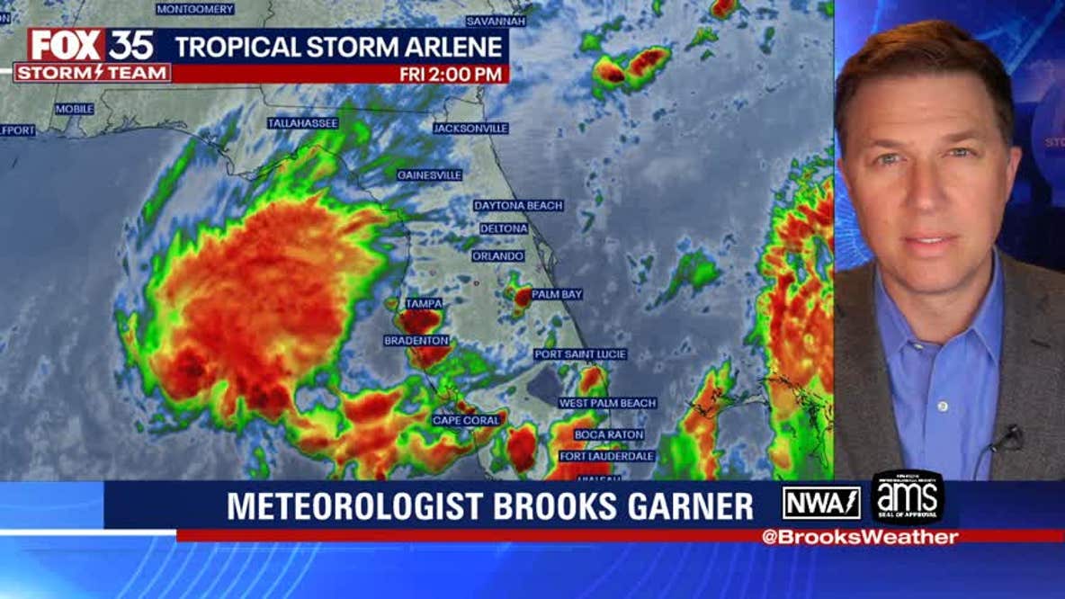 Tropical Storm Arlene forms in the Gulf