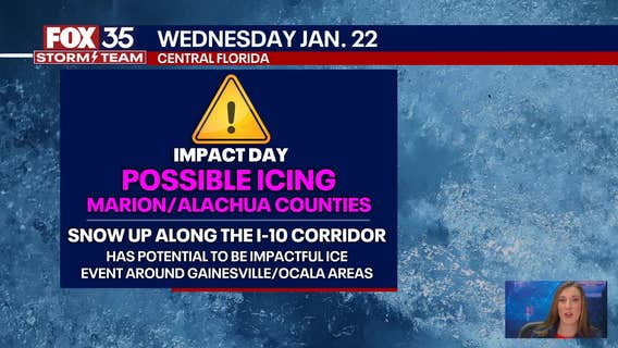 Snow in Florida? Rare Winter Storm Watch to bring snow and icing chances to the Panhandle