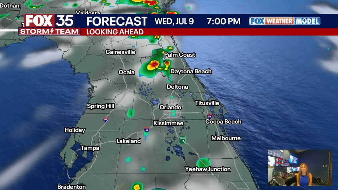 Orlando PM Weather Forecast: July 9, 2025