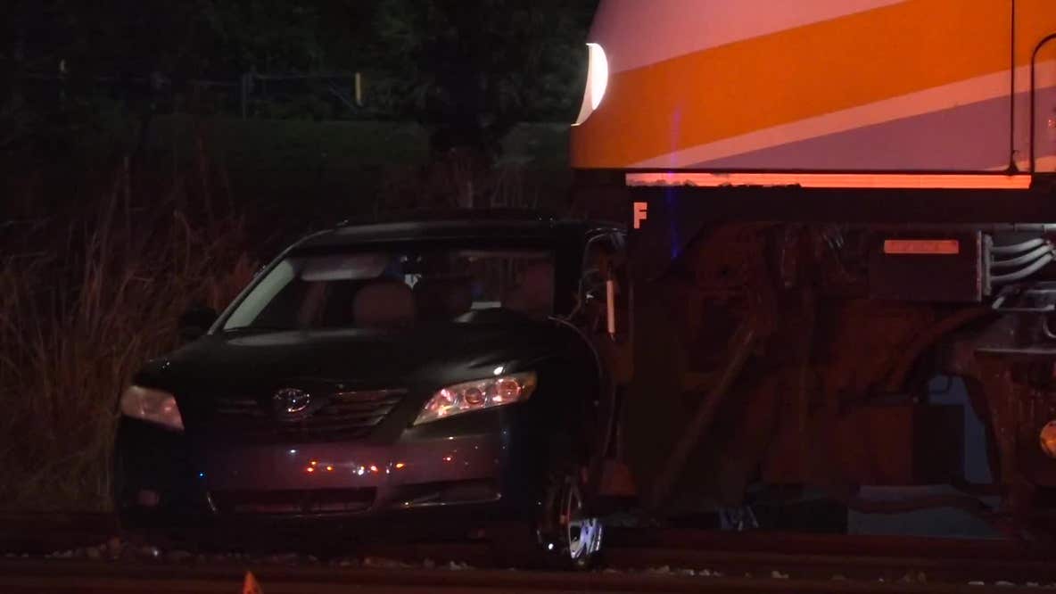 SunRail train strikes car in Sanford
