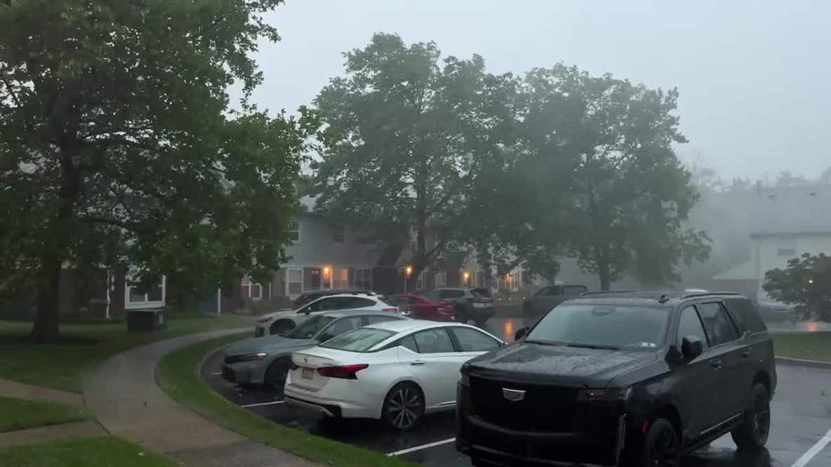 Severe thunderstorm in Blue Bell, Pa.