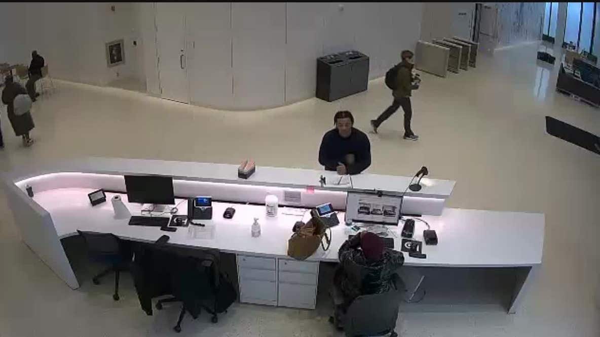 Video shows teen fugitive alone in hospital building lobby moments after escape