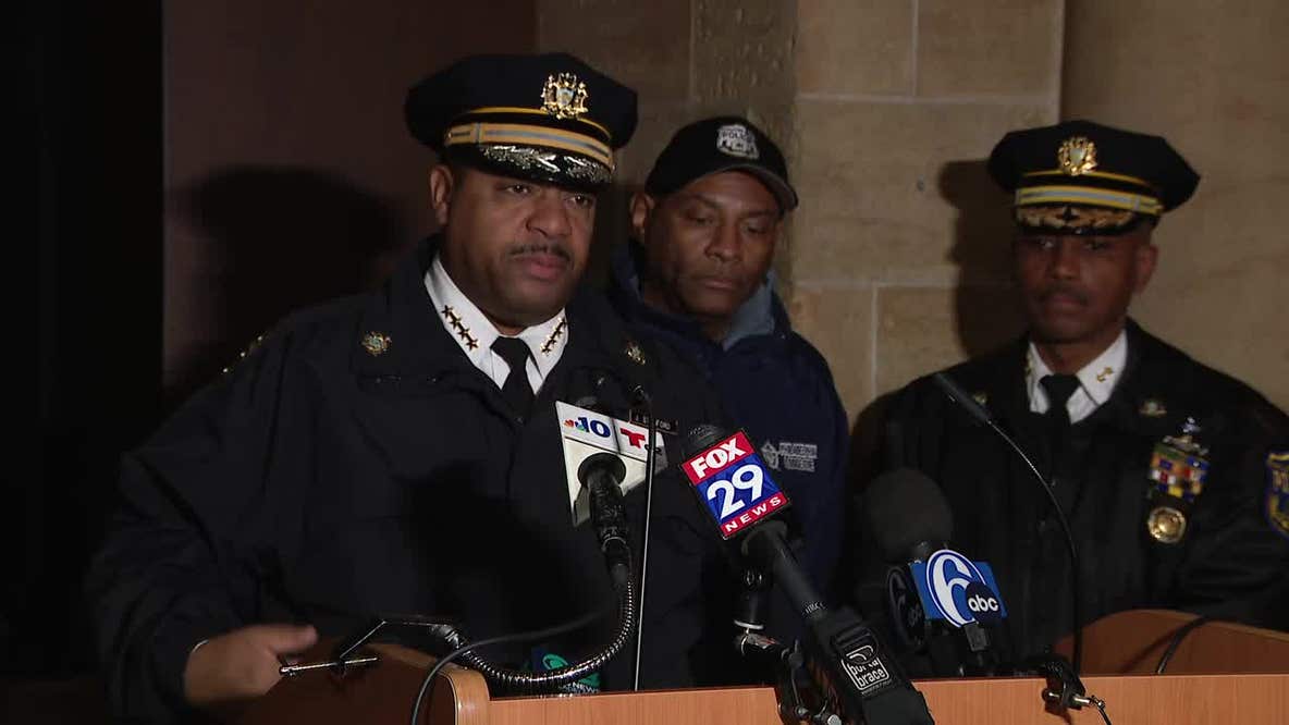 Interim Philadelphia Police Commissioner speaks after 2 officers shot