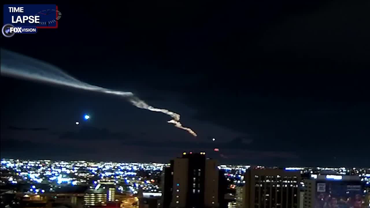Timelapse SpaceX Launch Seen In Phoenix FOX 10 Phoenix timelapse-spacex-launch-seen-in-phoenix-fox-10-phoenix