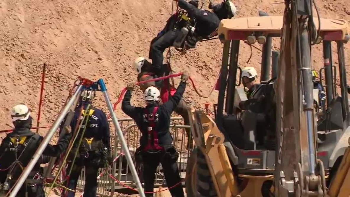 Cameras capture moment a worker was rescued from Buckeye hole