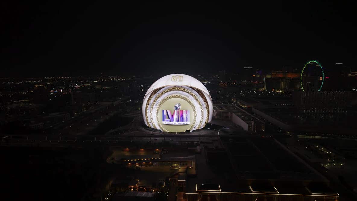 Super Bowl Countdown at the Sphere