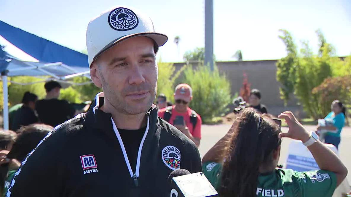 Web Extra: Oakland Roots helps raise money for school soccer field upgrade