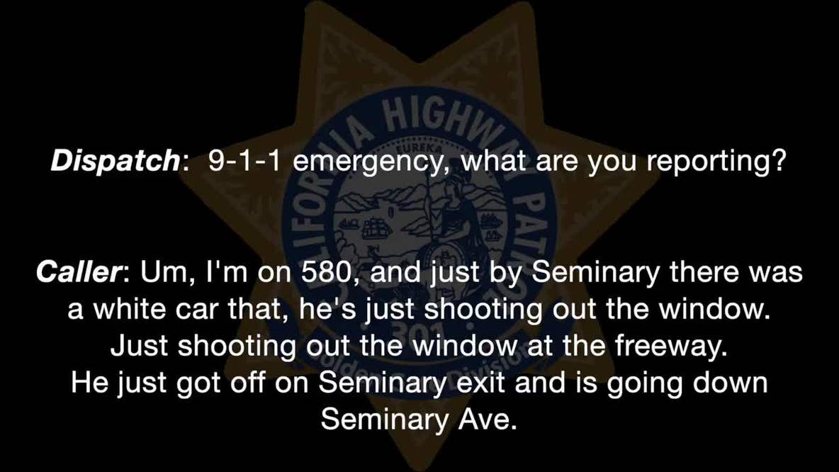 Dashcam video shows Oakland freeway shooting