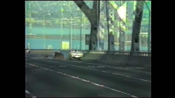 Loma Prieta earthquake: Bay Bridge buckles