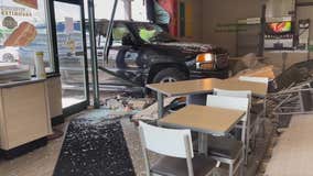 Man captures video of SUV slamming into Waterford Subway shop