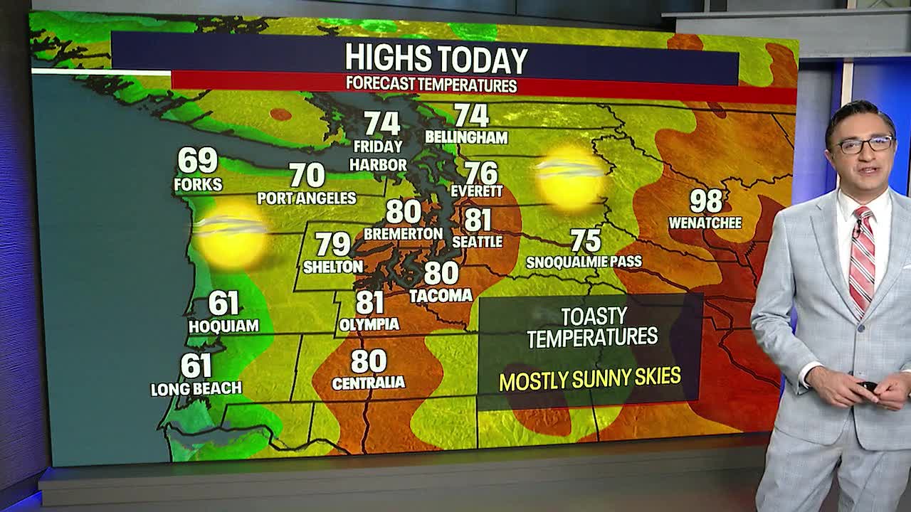 Seattle weather: Tuesday will be another warm day