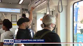 Light rail route opens in Tacoma