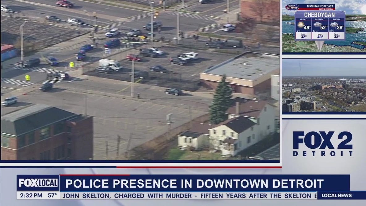 Detroit police officer-involved shooting downtown