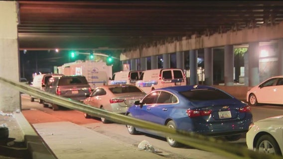 Motorcyclist shot, suspected gunman hit by car after fight breaks out: police