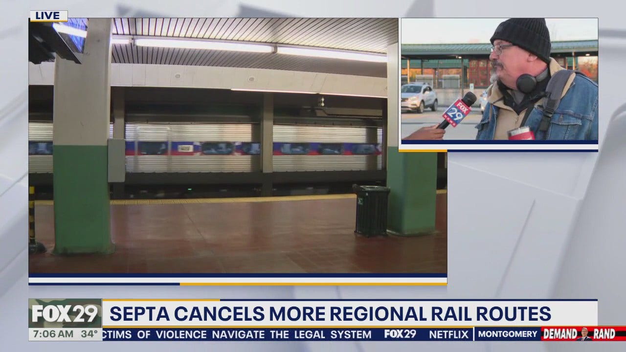SEPTA regional rail route cuts continue on Tuesday
