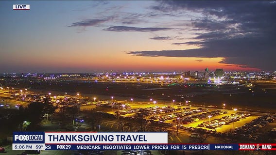 Thanksgiving travel: Check in at PHL International Airport
