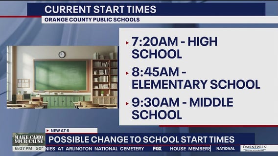 School start times could change in Orange, Osceola counties