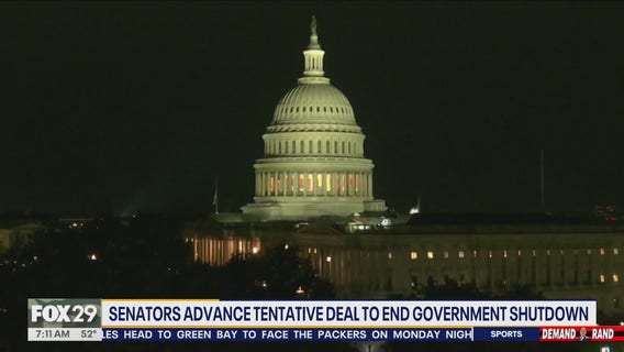 Government shutdown nears end after Senate advances procedural vote