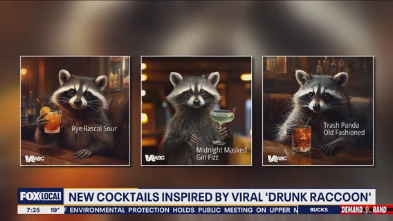 'Trash Panda Old Fashioned': Virginia ABC introduces new cocktails inspired by viral drunk raccoon