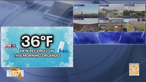 Central Florida plunges to new lows, dropping to 36°