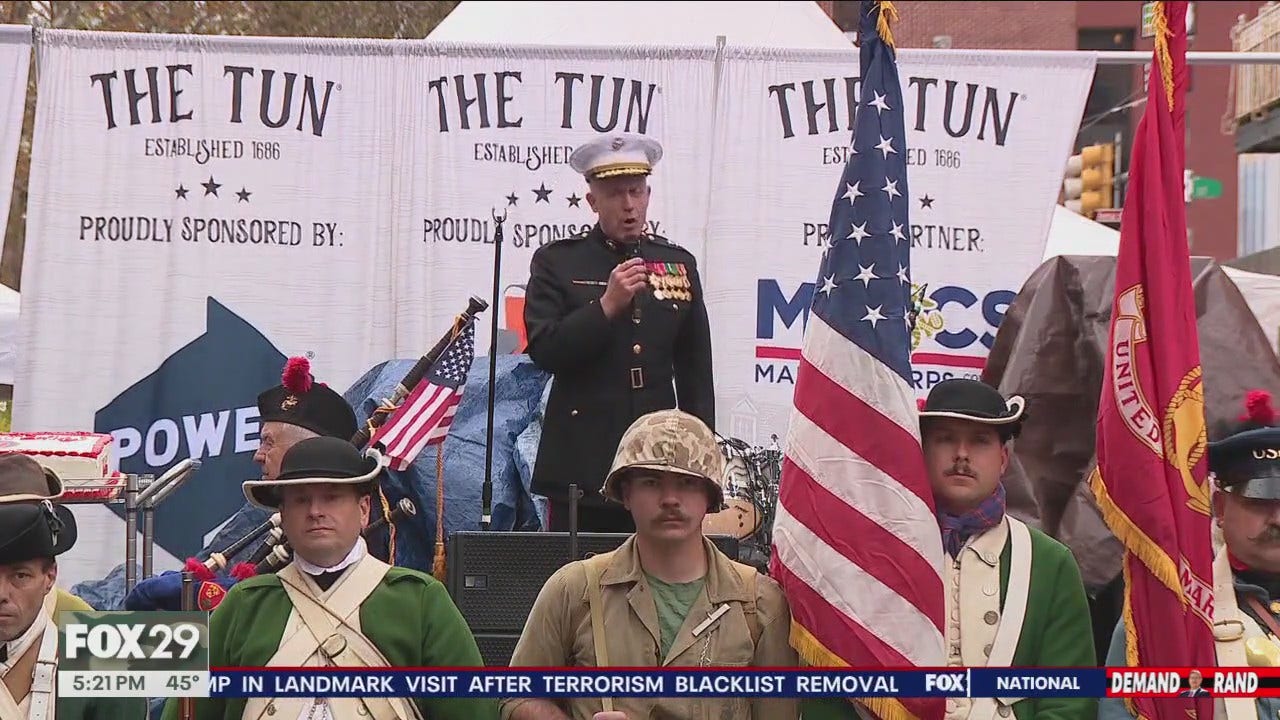 Celebrating the US Marine Corps' 250th birthday in Philadelphia