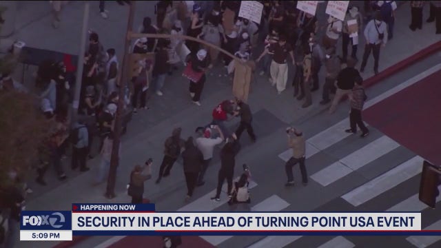 Fights break out ahead of Turning Point USA event on UC Berkeley campus