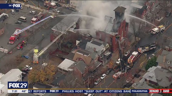 3-alarm fire destroys church in Pottstown