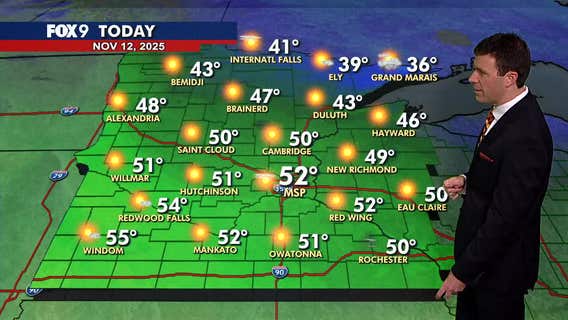 MN weather: Bright and seasonably mild Wednesday