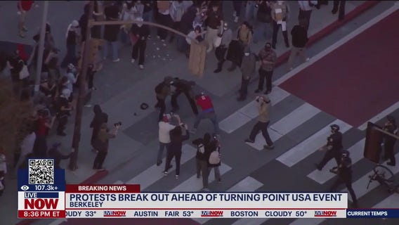 Turning Point USA protest turns violent in Berkeley, CA