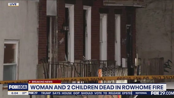 Woman, 2 children dead in North Philadelphia rowhome fire