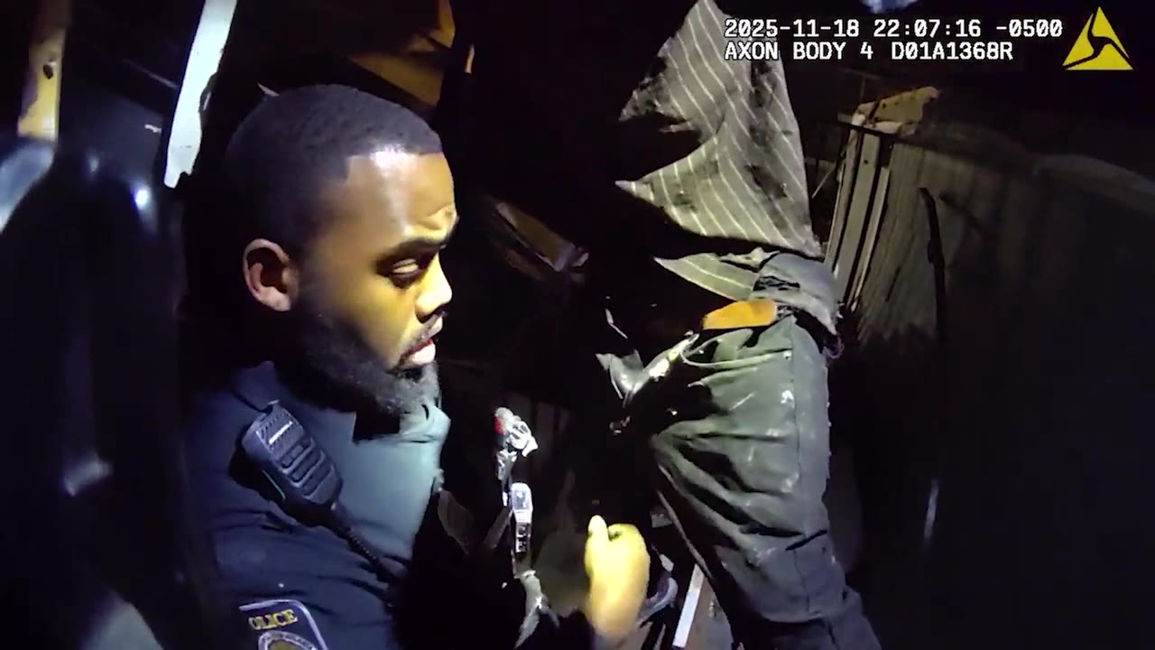 Watch: Officers rescue man after explosion near Mercedes-Benz Stadium