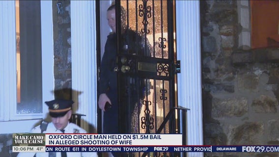 Philly man accused of shooting wife held on $1.5M bail