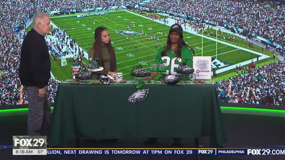 Bedazzled Eagles Themed Crocs