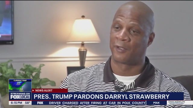 Darryl Strawberry thanks Trump for presidential pardon, says faith set him free long before